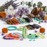 Natural Crystal Stone Bracelet (8mm Round Beads) - Image 2