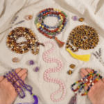 Natural Crystal Stone Mala (108 Beads, 8mm)